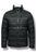 MK Logo Zipper Black Puffer Jacket