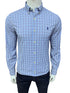 RL Slim Fit Performance Blue Gingham Check Shirt