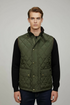RL Sleeveless Diamond Quilted Green Jacket