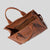 MJ Leather The Tote Small Traveler Tote Bag Argan Oil