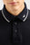 EA Mercerized Cotton Micro Collar Logo Navy Blue Polo