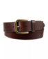 TH Leather Raw Edge Casual Brown Belt