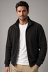 ZR Suede Funnel Neck Black Jacket (405)