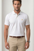 BB Gold Fleece Logo White Polo