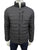 CK Dark Grey Puffer Jacket with Front Pocket Detail