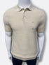 TH Cotton Waffle Knit Beige Polo