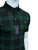 RL Custom Slim Fit Plaid Mesh Green Polo