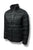 MK Logo Zipper Black Puffer Jacket