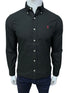 RL Classic Fit Garment Dyed Oxford Black Shirt
