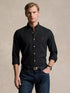 RL Slim Fit Stretch Poplin Cotton Black Shirt