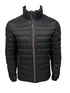 TH Packable Collar Logo Black Puffer Jacket