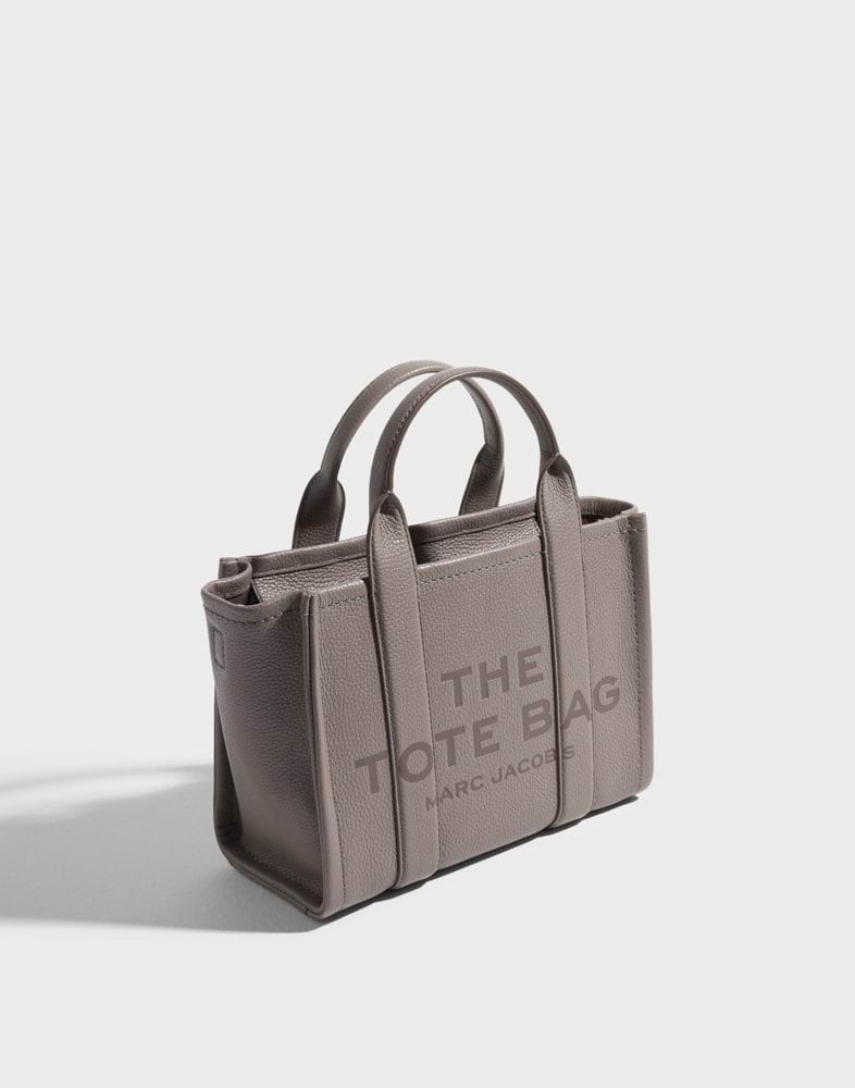 MJ Leather The Tote Small Traveler Tote Bag Cement