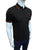 HKT Sport Tipped Collar Black Polo