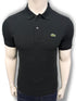 LCST Slim Fit Pique Black Polo