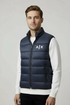 AX Logo Sleeveless Navy Blue Puffer