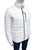Ck White Puffer Jacket with Front Pocket Detail