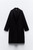 ZR Women Felt Texture Black Coat