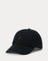 RL Big Pony Cotton Chino Black Cap with Black Logo