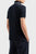 EA Mercerized Cotton Micro Collar Logo Navy Blue Polo