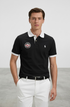 RL Custom Slim Fit Alpine Black Polo