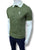 USPA Contrast Collar Green Polo
