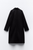 ZR Women Felt Texture Black Coat