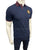 Hackett Crest Logo Solid Navy Blue Polo