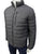 CK Dark Grey Puffer Jacket with Front Pocket Detail
