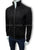 Massimo Dutti Suede Funnel Neck Black Jacket