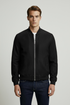ZR Suede Black Bomber Jacket (333)