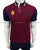 RL Big Pony Tipped Collar Maroon Polo with Crest