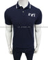 AE Tipped Collar Navy Blue Polo