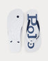 RL Bolt Logo White Flip Flop