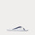 RL Bolt Logo White Flip Flop