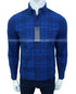 TH Regular Fit Concealed Button Down Navy Blue Check Shirt