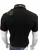 EA  Regular Fit Black Collar Logo Polo