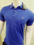 GNT Tipped Pique Polo (Dark Blue) - Slim Fit