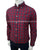 SF Slim Fit Oxford Button Down Red Check Shirt