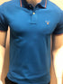 GNT Tipped Pique Polo (Blue) - Slim Fit