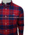 Holstr Red Checkered Button Down Poplin Cotton Shirt