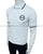 EA EA7 Slim Fit Round Logo Tipped Collar White Polo