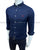 RL Slim Fit Linen Navy Blue Shirt