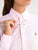 RL Women Knit Oxford Pink Stripe Shirt