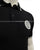 EA EA7 Slim Fit Round Logo Tipped Collar Black Polo