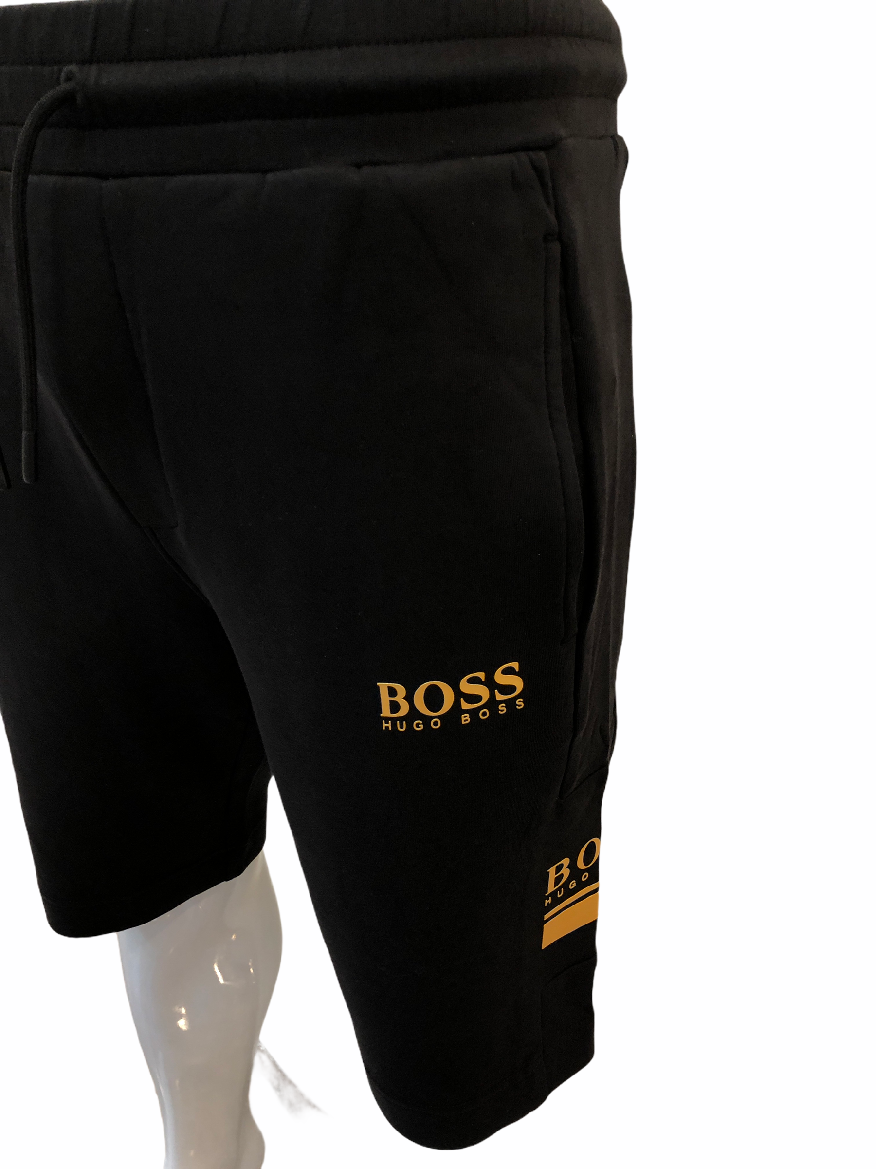 Black and gold hugo hotsell boss shorts