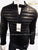 ZR Man Faux Leather Puffer Black Jacket