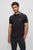 HB Slim Fit Stretch Curved Logo Black Polo 2023