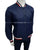 TH Regular Fit Diamond Quilted Navy Blue Bomber Jacket