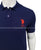 UPA Slim Fit Solid Navy Blue Polo