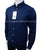ZR Relaxed Fit Linen Navy Blue Shirt